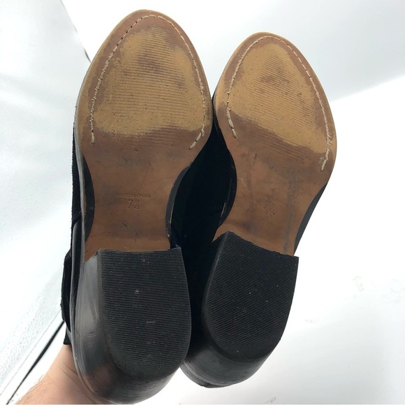 MADEWELL Charley Collar Stud Boot Ankle Boot Bootie Black Suede Leather 7.5 MWL - Picture 11 of 11